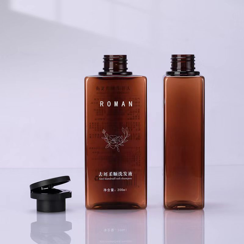 200ml 300ml 헤어 드라이 스퀴즈 헤어 오일 PET 병 플립 탑 캡 사각형 플라스틱 샴푸 샤워 젤 로션 병 200ml 300ml 헤어 드라이 스퀴즈 헤어 오일 PET 병 플립 탑 캡 사각형 플라스틱 샴푸 샤워 젤 로션 병