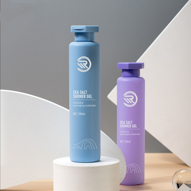 250ml 둥근 화장품 용기 바디 페이스 케어 헤어 오일 토너 로션 병 (캡 포함)