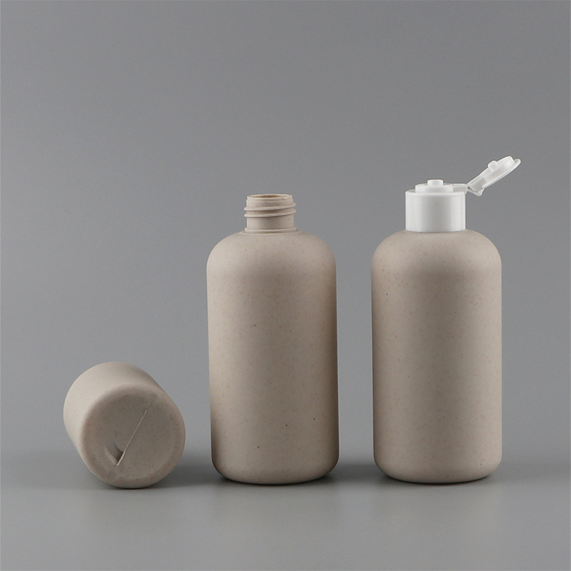 생분해 성 150ml 250ml 400ml 500ml 화장품 용기 짜기 밀짚 라운드 샴푸 병 플립 뚜껑이있는 바디 워시 병 생분해 성 150ml 250ml 400ml 500ml 화장품 용기 짜기 밀짚 라운드 샴푸 병 플립 뚜껑이있는 바디 워시 병