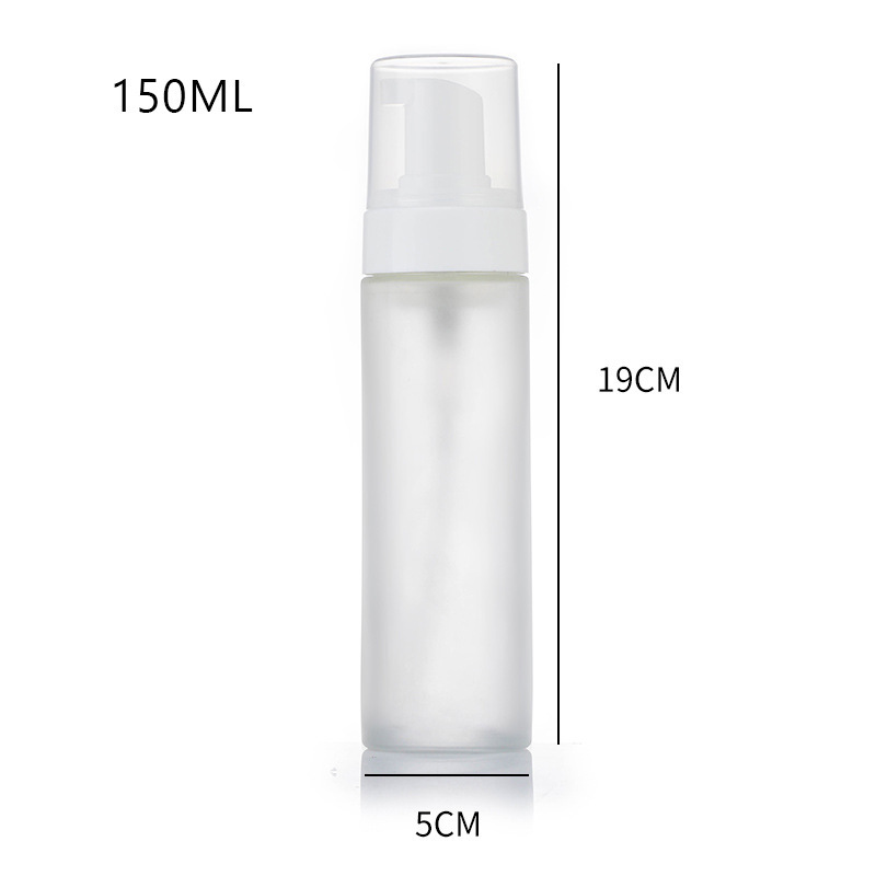 빈 유리 거품 펌프 병 공간 서리로 덥은 피부 관리 거품이 이는 손 비누 병 빈 유리 거품 펌프 병 공간 서리로 덥은 피부 관리 거품이 이는 손 비누 병