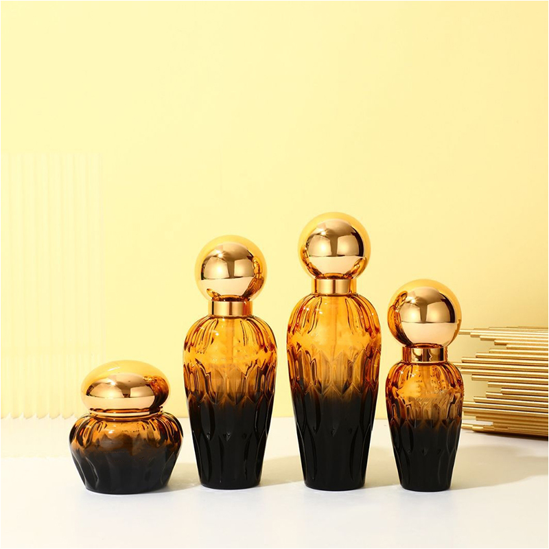 점적기 펌프를 가진 서리로 덥은 투명 유리 스킨케어 포장 화장품 용기 유리제 로션 병 점적기 펌프를 가진 서리로 덥은 투명 유리 스킨케어 포장 화장품 용기 유리제 로션 병