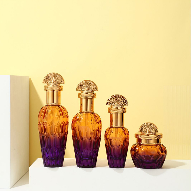 점적기 펌프를 가진 서리로 덥은 투명 유리 스킨케어 포장 화장품 용기 유리제 로션 병 점적기 펌프를 가진 서리로 덥은 투명 유리 스킨케어 포장 화장품 용기 유리제 로션 병