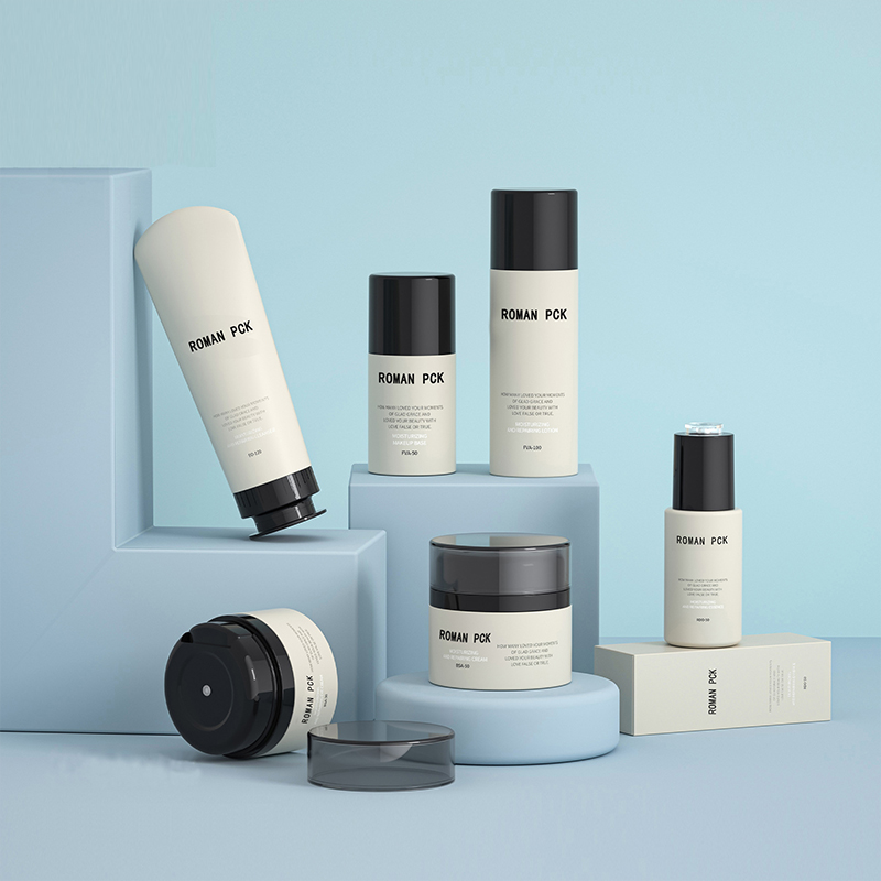 15ml 30ml 50ml 플라스틱 진공 크림 항아리 에어리스 프레스 펌프 병 스킨 케어 페이스 크림 로션을위한 화장품 포장 용기