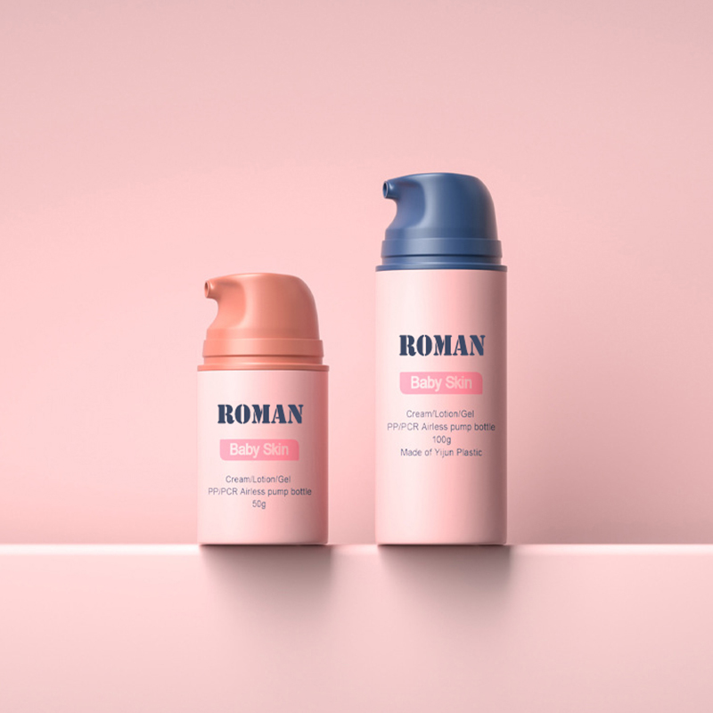 무료 샘플 매트 30ml 50ml 스킨 케어 세럼을 위한 플라스틱 에어리스 로션 펌프 병 베이비 크림을 위한 에어리스 용기