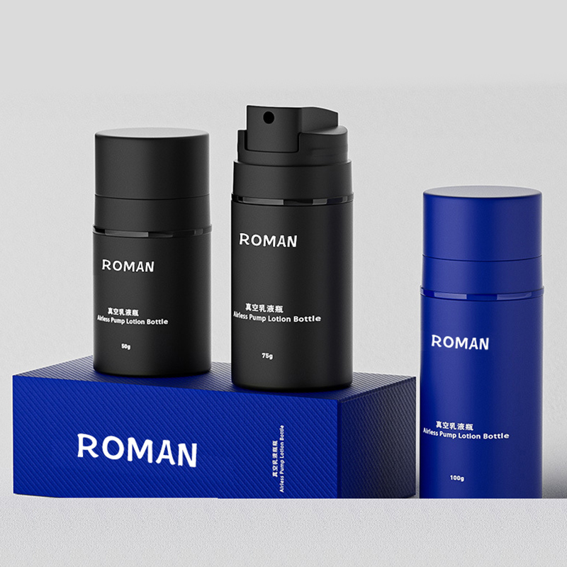 화장용 포장을 위한 광택이 없는 까만 로션 병 15ml 30ml 50ml 100ml 120ml 150ml 스킨케어 본질 펌프 답답한 병