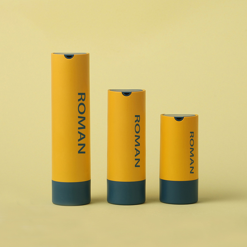 로션 얼굴 안개 15ml 30ml 50ml를 위한 둥근 플라스틱 화장용 혈청 콘테이너 Skincare 답답한 펌프 병