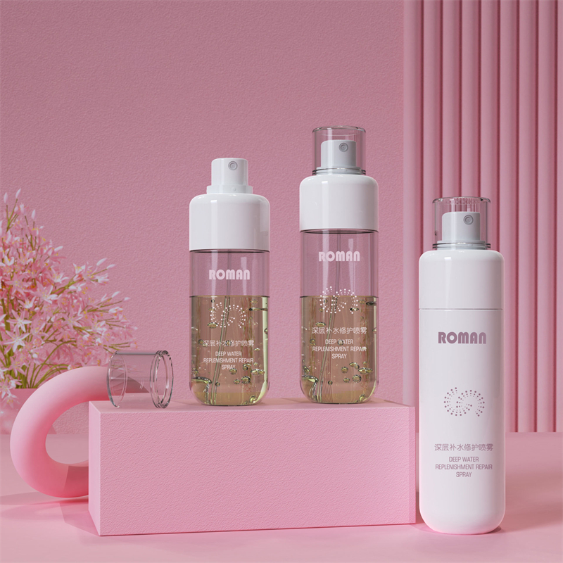 80Ml 100Ml 120Ml 150Ml 빈 실린더 미세 안개 플라스틱 스프레이 화장품 병 (머리카락 및 펌프 포함 스킨케어용)