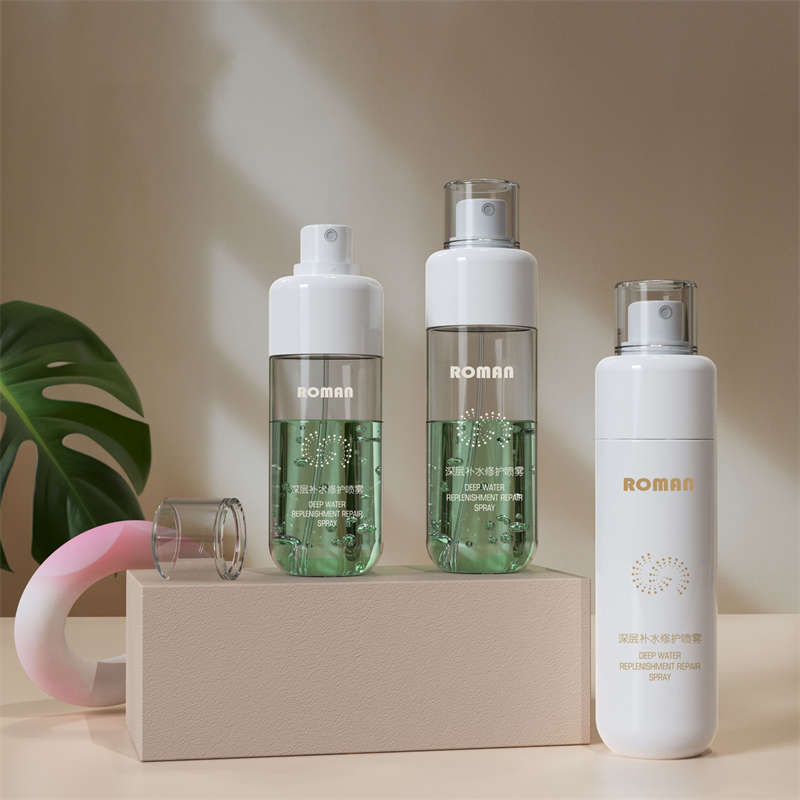 80Ml 100Ml 120Ml 150Ml 빈 실린더 미세 안개 플라스틱 스프레이 화장품 병 (머리카락 및 펌프 포함 스킨케어용)