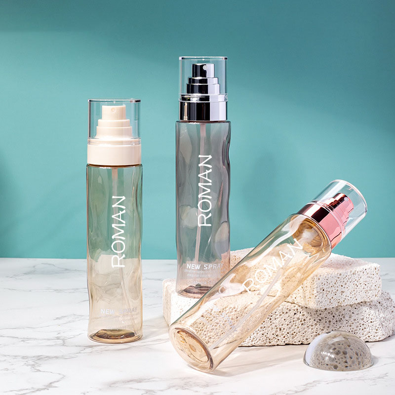 명확한 둥근 화장용 플라스틱 살포 토너 병은 금은 혈청 펌프 병을 가진 100ml 120 ml 기초 몸 로션을 비웁니다 명확한 둥근 화장용 플라스틱 살포 토너 병은 금은 혈청 펌프 병을 가진 100ml 120 ml 기초 몸 로션을 비웁니다