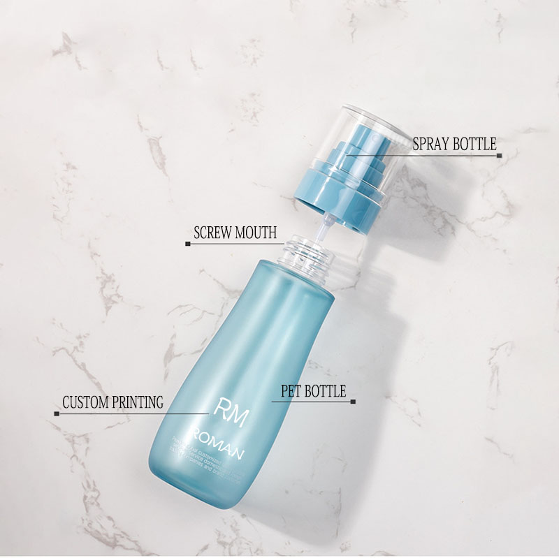 둥근 어깨 스킨케어 세럼 로션 플라스틱 병 150ml 120ml 100ml 80ml 50ml 스프레이 펌프가 있는 화장품 병