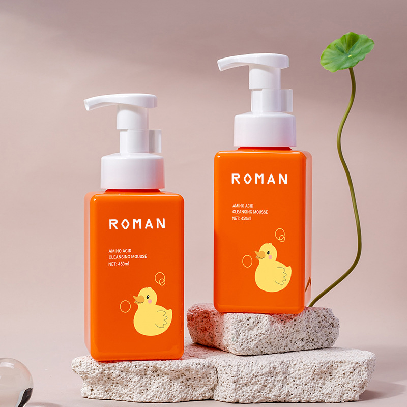 250Ml 300ml 450Ml 500ml 650Ml 스킨 케어 클렌징 무스 병 스퀘어 속눈썹 샴푸 폼 병 호텔 세면 용품 포장