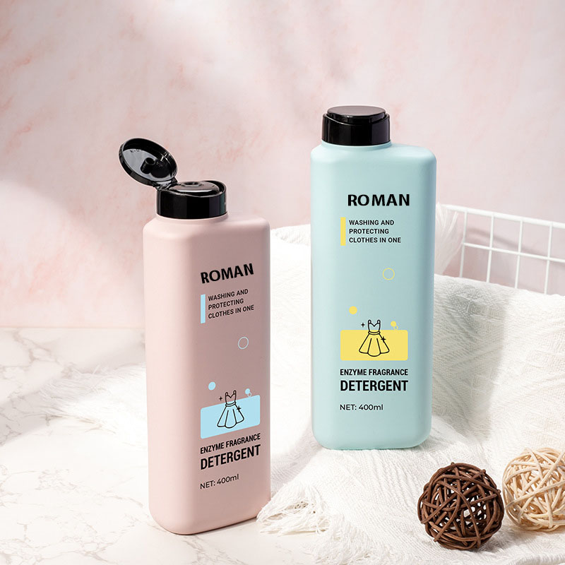 400ml 플라스틱 병 플립 탑 애완 동물 속눈썹 샴푸 빈 로션 짜기 주방용 액체 병 투명 물병