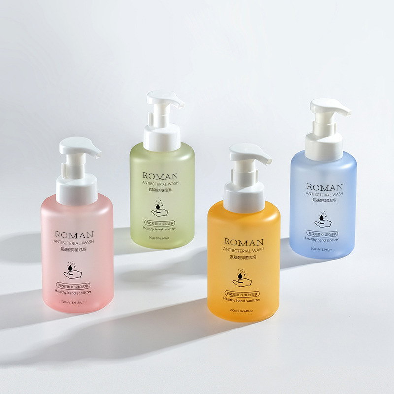 500ml 600ml 무광택 애완 동물 무스 거품 병 손 소독제 거품 병 세안 페이셜 클렌저 거품 병을 누르면 500ml 600ml 무광택 애완 동물 무스 거품 병 손 소독제 거품 병 세안 페이셜 클렌저 거품 병을 누르면