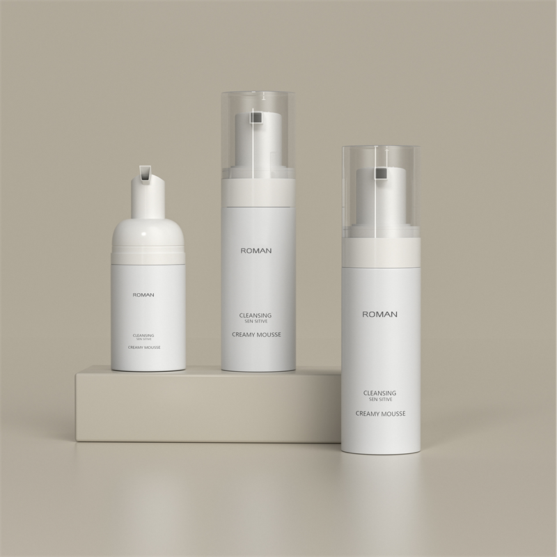 빈 휴대용 50ml 100ml 120ml 150ml 200ml 순수한 흰색 거품 비누 디스펜서 남성용 면도 세안 및 세척을위한 작은 플라스틱 병