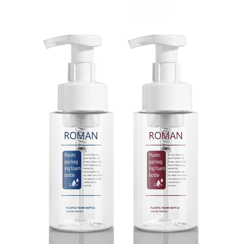 페이셜 클렌저 샴푸 포장을 위한 플라스틱 귀여운 둥근 손 소독제 클렌징 폼 펌프 병 200ml 300ml 500ml 크기 페이셜 클렌저 샴푸 포장을 위한 플라스틱 귀여운 둥근 손 소독제 클렌징 폼 펌프 병 200ml 300ml 500ml 크기