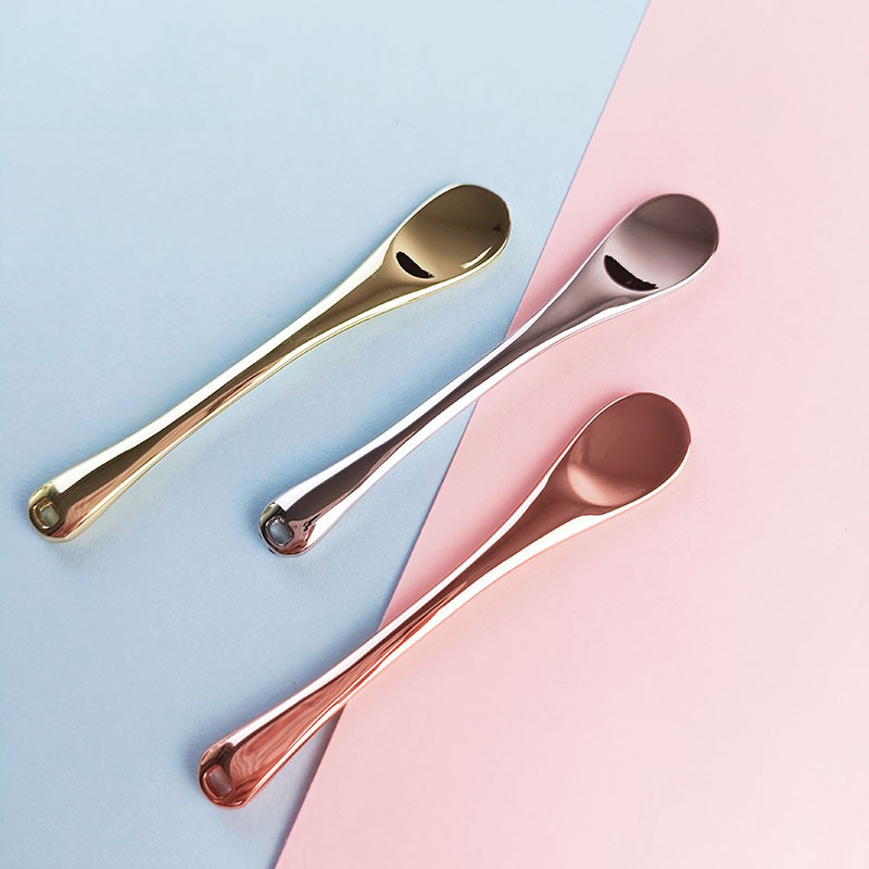 3개의 색깔 아이 크림 신청을 위한 재사용할 수 있는 소형 금속 아연 합금 눈 크림 숟가락 메이크업 주걱 3개의 색깔 아이 크림 신청을 위한 재사용할 수 있는 소형 금속 아연 합금 눈 크림 숟가락 메이크업 주걱