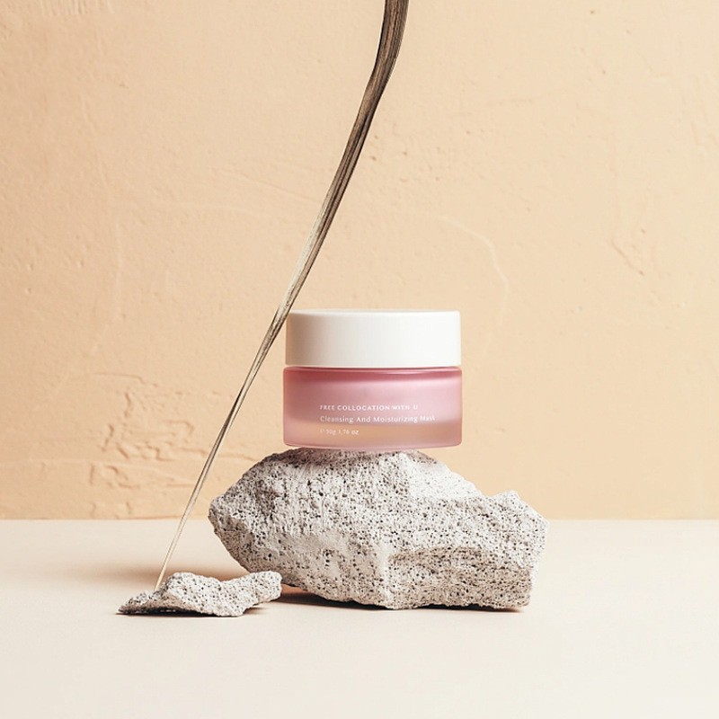 얼굴에 바르는 크림과 눈 크림을 위해 포장하는 고전적인 둥근 유리제 크림 단지 화장품 얼굴에 바르는 크림과 눈 크림을 위해 포장하는 고전적인 둥근 유리제 크림 단지 화장품