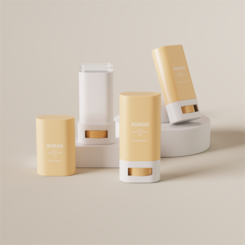 피부 관리 빈 타원형 플라스틱 탈취제 스틱 용기 포장 병