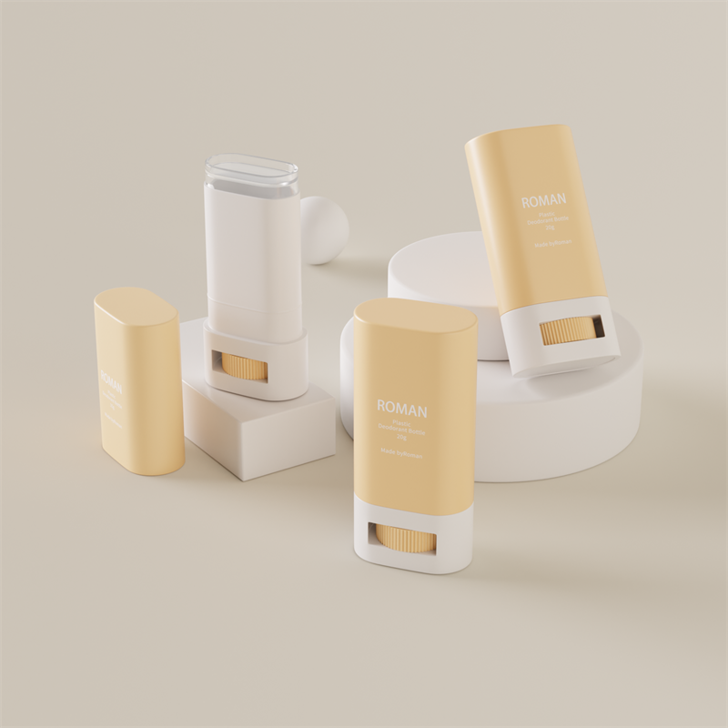 피부 관리 빈 타원형 플라스틱 탈취제 스틱 용기 포장 병 피부 관리 빈 타원형 플라스틱 탈취제 스틱 용기 포장 병