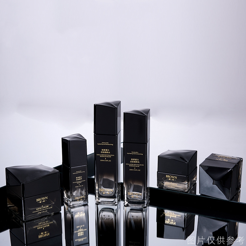 화장용 포장을 위한 올려진 뚜껑 디자인을 가진 유일한 정연한 유리제 크림 단지 화장용 포장을 위한 올려진 뚜껑 디자인을 가진 유일한 정연한 유리제 크림 단지