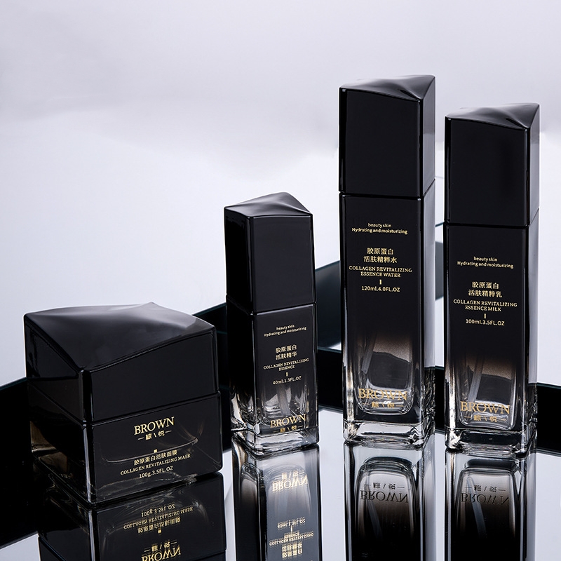 화장용 포장을 위한 올려진 뚜껑 디자인을 가진 유일한 정연한 유리제 크림 단지 화장용 포장을 위한 올려진 뚜껑 디자인을 가진 유일한 정연한 유리제 크림 단지