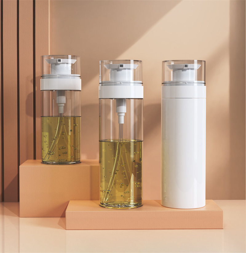 200ml 300ml 혁신적인 빈 애완 동물 샤워 젤 로션 액체 비누 펌프 병 헤어 케어 오일 샴푸 및 컨디셔너 플라스틱 병