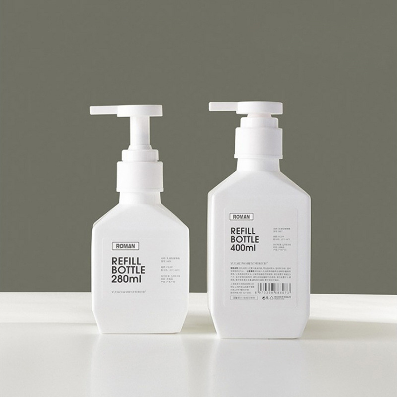 300ml 400ml 600ml PE 플라스틱 로션 병 샴푸 병 화장품 포장을 위한 바디 워시 로션 바디 우유 병 300ml 400ml 600ml PE 플라스틱 로션 병 샴푸 병 화장품 포장을 위한 바디 워시 로션 바디 우유 병