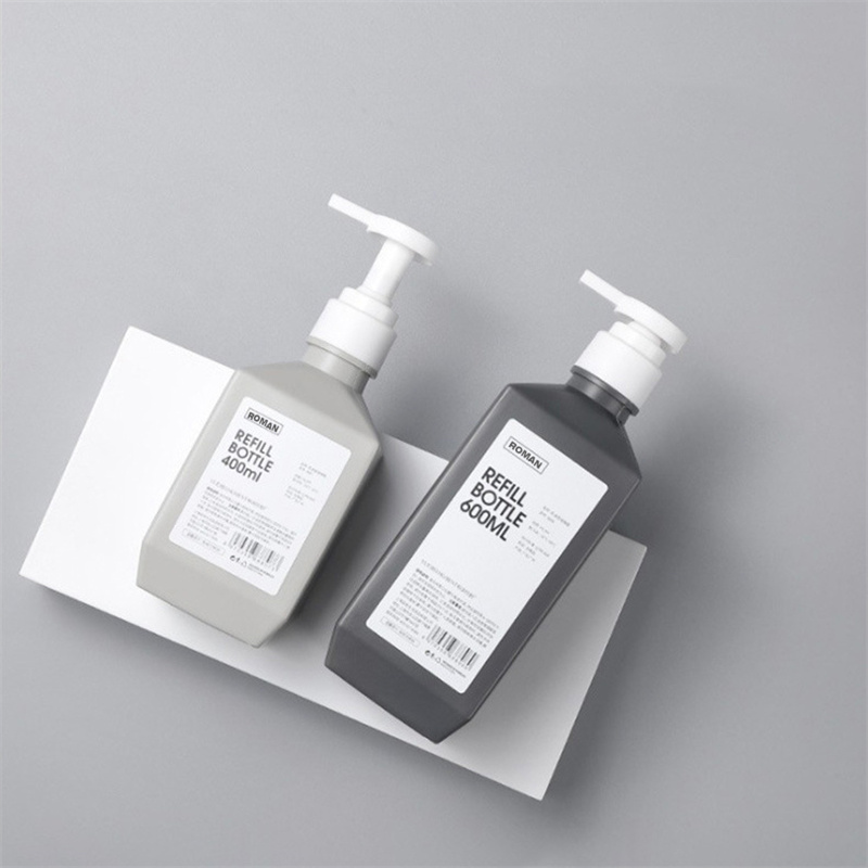 300ml 400ml 600ml PE 플라스틱 로션 병 샴푸 병 화장품 포장을 위한 바디 워시 로션 바디 우유 병