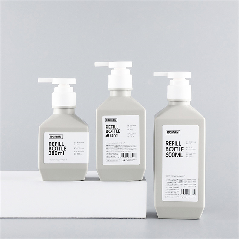 300ml 400ml 600ml PE 플라스틱 로션 병 샴푸 병 화장품 포장을 위한 바디 워시 로션 바디 우유 병 300ml 400ml 600ml PE 플라스틱 로션 병 샴푸 병 화장품 포장을 위한 바디 워시 로션 바디 우유 병
