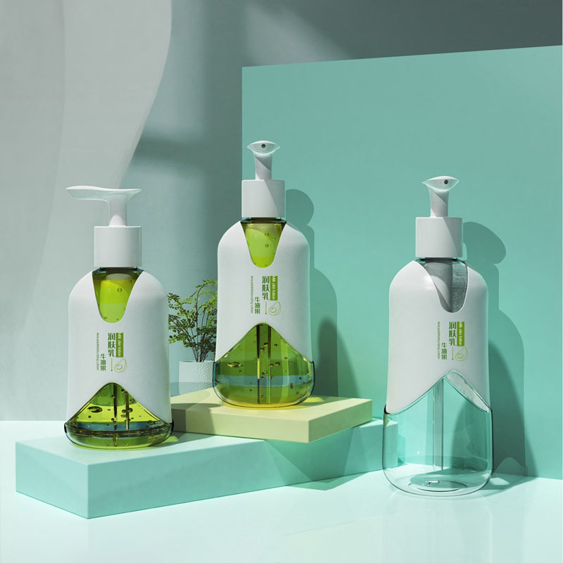 내구성 빈 300ml 500ml 700ml 플라스틱 바디 모이스처 라이저 워터 로션 크림 스킨 케어 컨테이너 펌프가있는 샴푸 거품 병