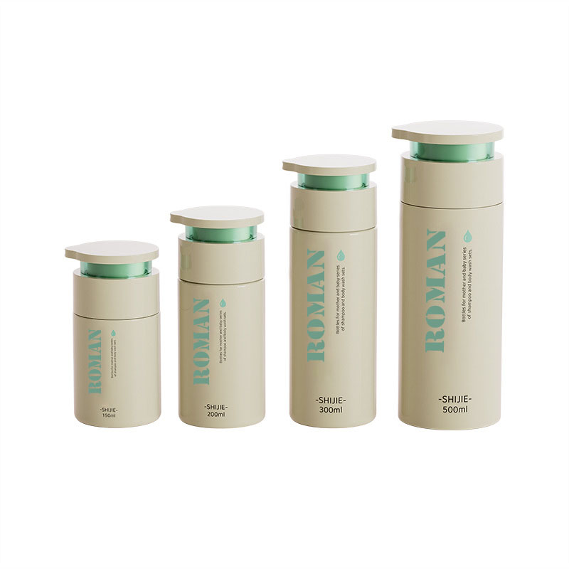 라운드 플랫 어깨 스킨 케어 크림 병 150ml 200ml 300ml 500ml 베이비 로션 컨디셔너 포장 샴푸 및 바디 워시 핸드 크림 병