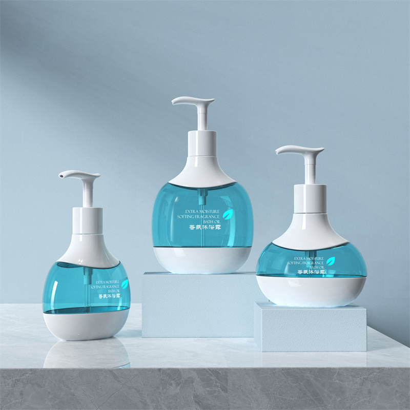 선샤인 300ml 400ml 500ml 도매 유제 병 애완 동물 플라스틱 아기 로션 병 화장품 디스펜서 유제 빈 병