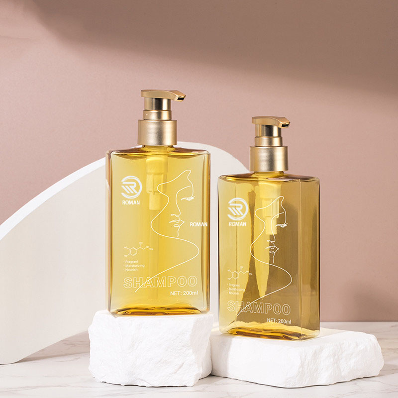 150ml 200ml 플랫 스퀘어 샤워 젤 페이셜 워시 바디 로션 컨디셔너 골드 펌프 병 스킨 케어 메이크업 리무버 오일 디스펜서