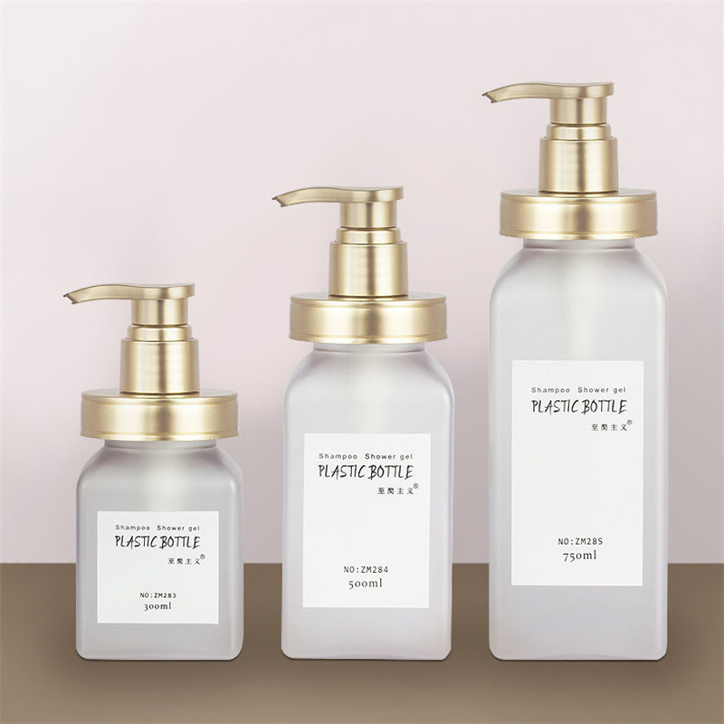 300ml 500ml 700ml 호화스러운 화장품 포장 서리로 덥은 부드러운 표면 터치 스퀴즈 바디 로션 워시 호텔 샴푸 병 골드 로즈 펌프 300ml 500ml 700ml 호화스러운 화장품 포장 서리로 덥은 부드러운 표면 터치 스퀴즈 바디 로션 워시 호텔 샴푸 병 골드 로즈 펌프