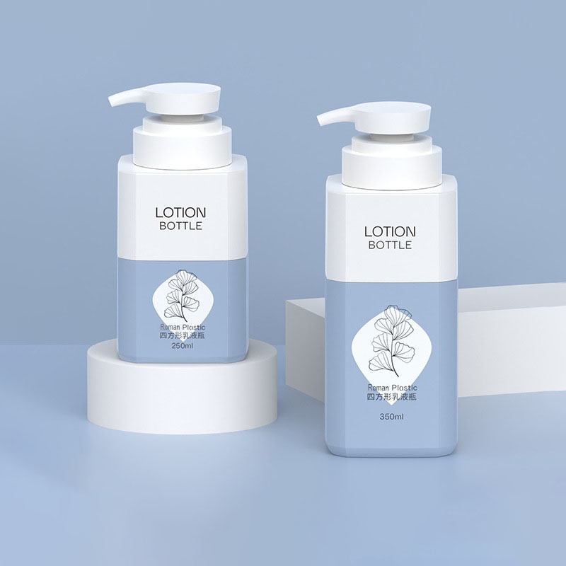 350ml 500ml 대용량 사각형 애완 동물 플라스틱 하위 병입 병 일 용품 케어 샤워 목욕 젤용 빈 샴푸 용기 800ml 1000ml