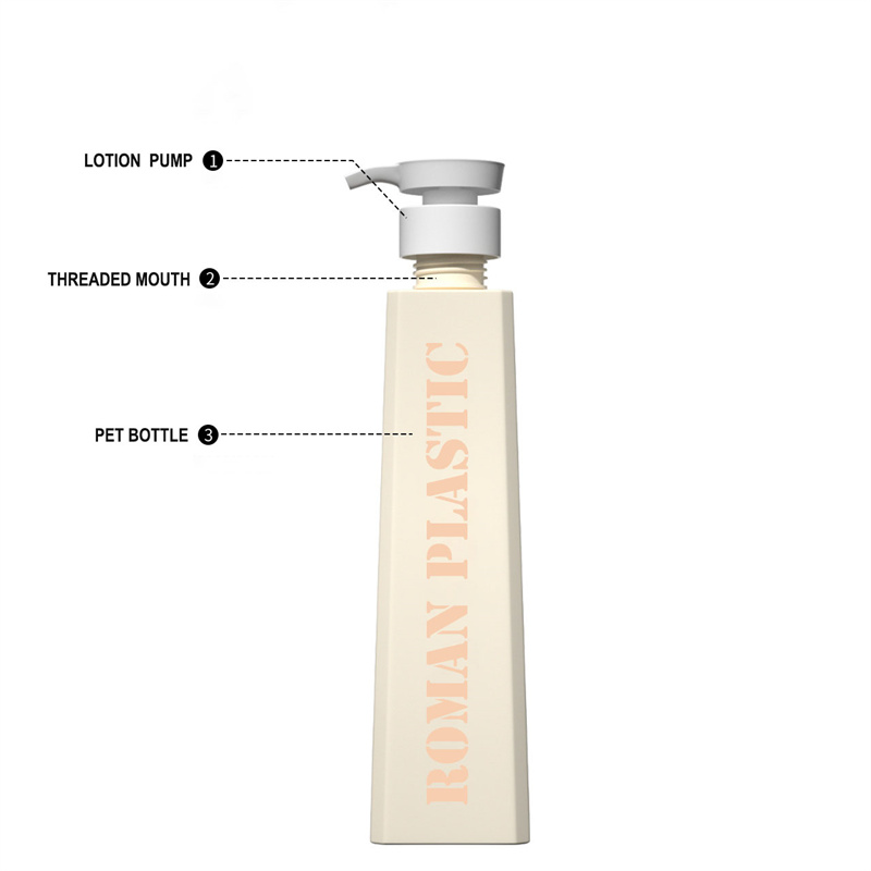 절묘한 모양 화장품 포장 로션 샴푸 샤워 젤 컨디셔너 사다리꼴 토너 크림 로션 병 가정용 관리 절묘한 모양 화장품 포장 로션 샴푸 샤워 젤 컨디셔너 사다리꼴 토너 크림 로션 병 가정용 관리