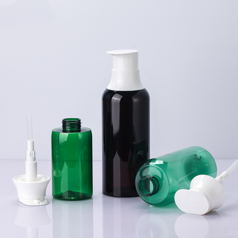 독특한 녹색 300ml 500ml 650ml 애완 동물 새로운 모양 바디 로션 크림 빈 병 스킨케어를 위한 펌프 물개를 가진 둥근 어깨 샴푸 병 독특한 녹색 300ml 500ml 650ml 애완 동물 새로운 모양 바디 로션 크림 빈 병 스킨케어를 위한 펌프 물개를 가진 둥근 어깨 샴푸 병